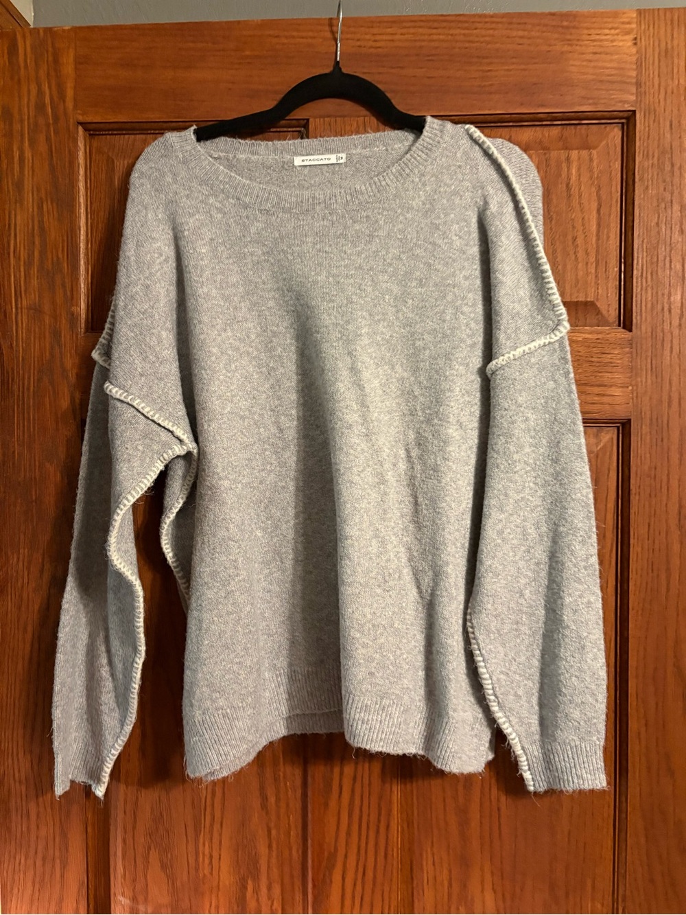 Women’s Staccato Light Gray Crewneck Sweater